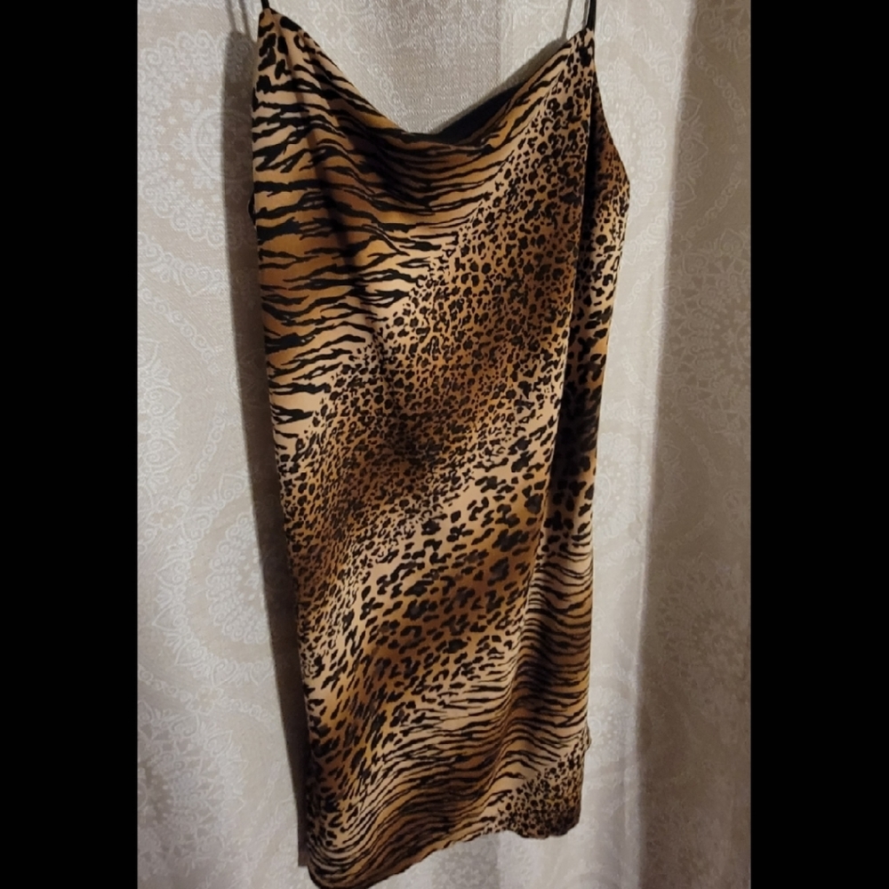 animal print dress size small